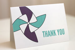 Pinwheel Thank You Card