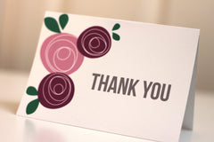 Roses Thank You Card