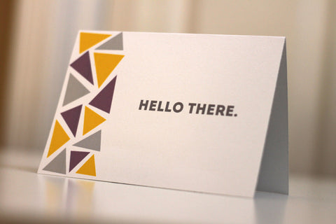 Triangle Note Card